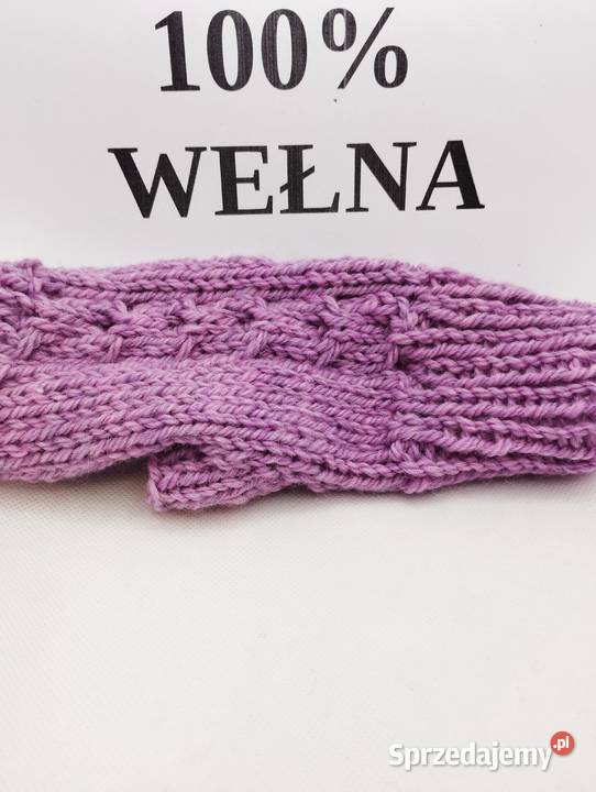 Mitenki rękawiczki bez palców wełna 100 handmade Olsztyn sprzedam