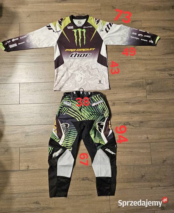 Strój cross quad THOR Monster Odzież motocyklowa Miechów