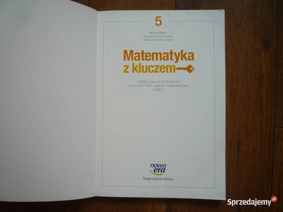 Podręcznik Matematyka z kluczem Klasa 5 część 1 matematyka Szczecin