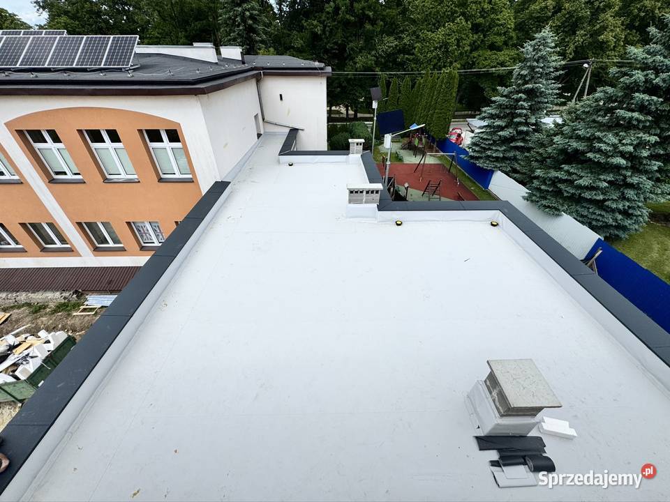 Dachy płaskie membrana PVC remonty dachów Tarnów