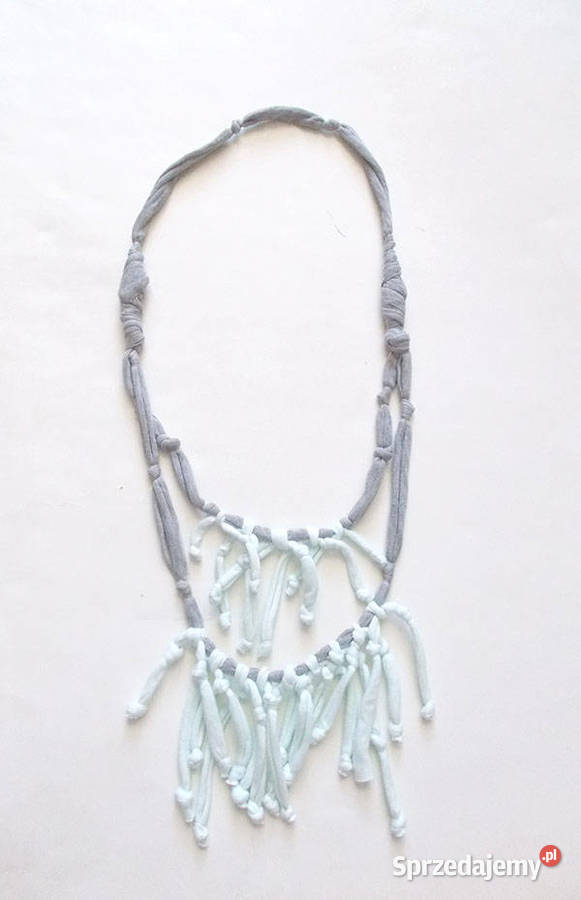 pleciony naszyjnik bawełniana ozdoba boho Dla kobiet Szczecin