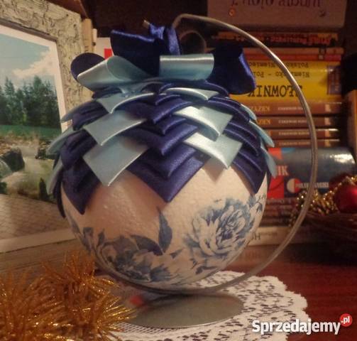 Bombki świąteczne decoupage różne rodzaje RĘKODZ Krajno-Parcele