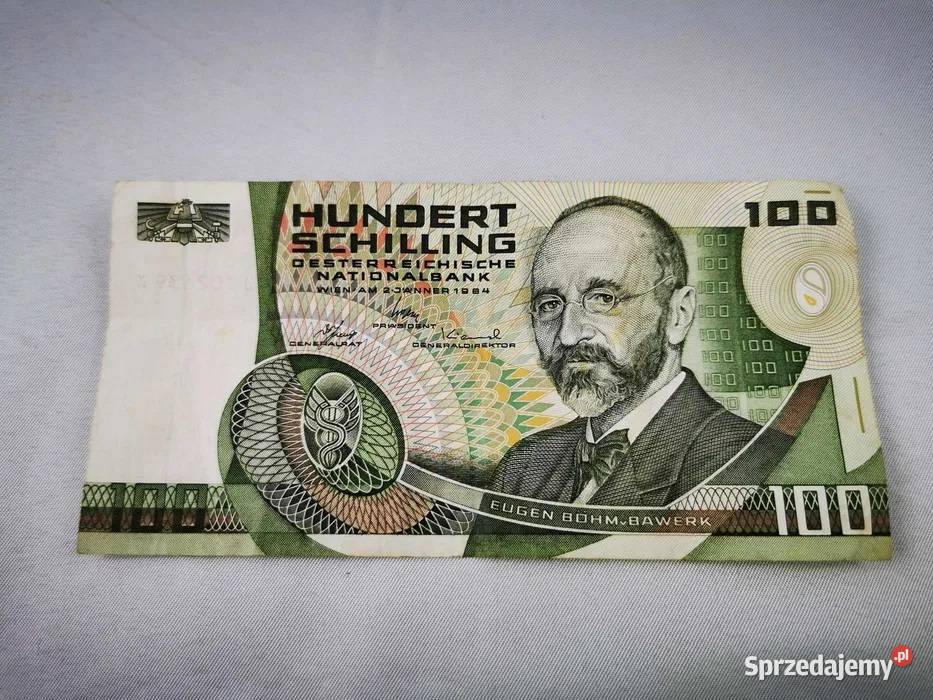 Banknot Austria 100 Schillung