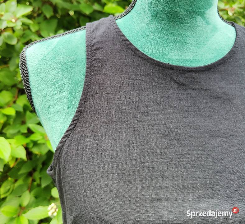 Czarna sukienka Nelly 42 XL 40 L bawełna czerń Ołówkowa  Spódnice i sukienki Szczecin sprzedam