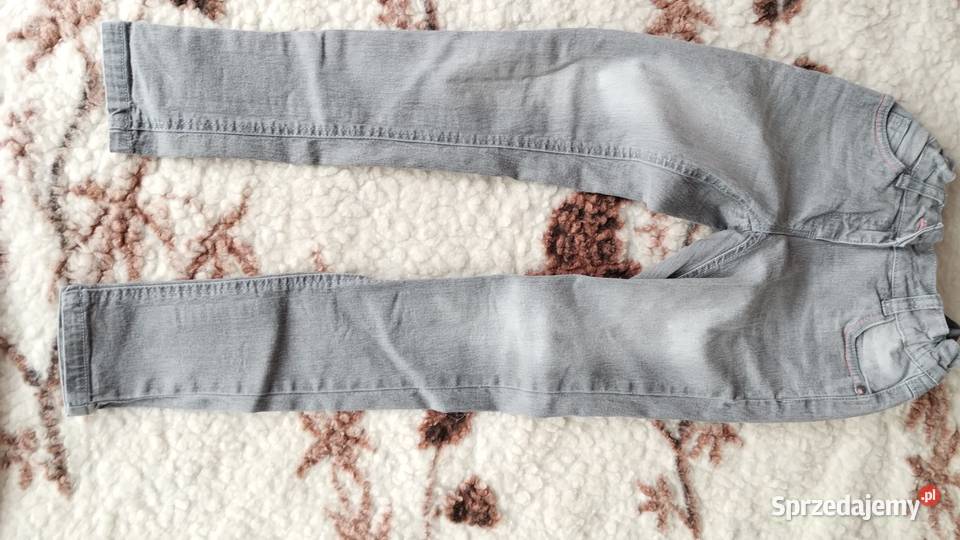 spodnie dziewczęce jeansowe siwe rozmiar 134 wielkopolskie Poznań