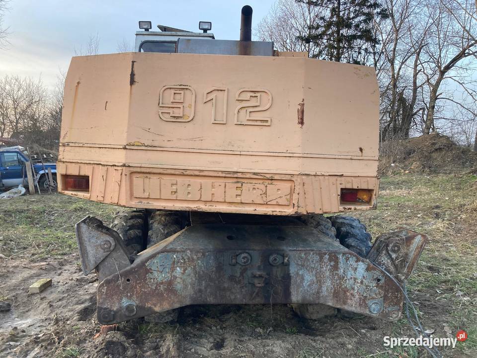 Liebherr 912 Koparka kołach warmińsko-mazurskie Wydminy