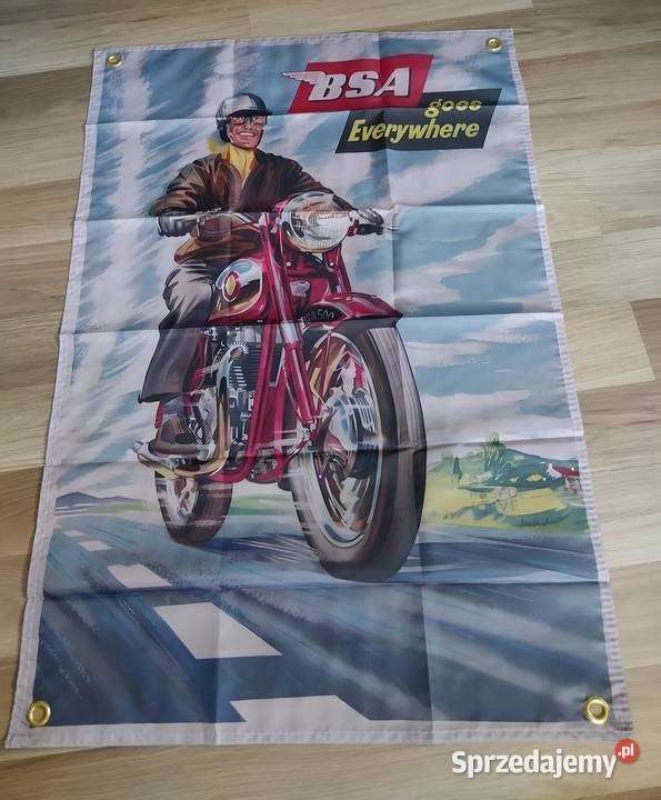 Baner 90x60 mocny materiał BSA kawasakibenelli Gniezno