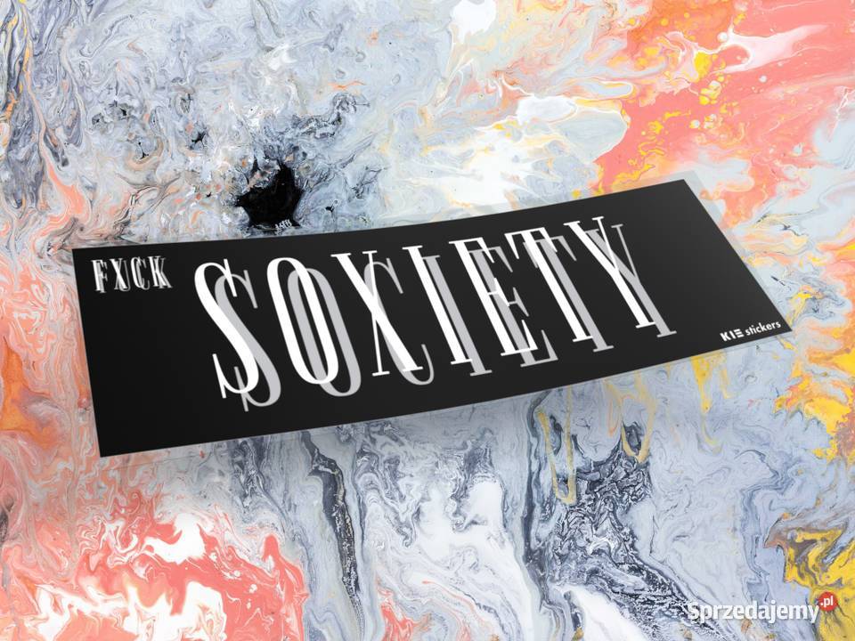 Naklejka FXCK SOCIETY 12 x 4 drift slap k13 2 naklejki sprzedam