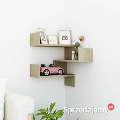 vidaXL Narożna półka ścienna dąb sonoma 40x40x50 Meble Warszawa sprzedam