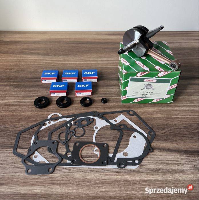 NOWY KOMPLETNY WAŁ KORBOWY DUELLS ŁOŻYSKA Bielsko-Biała