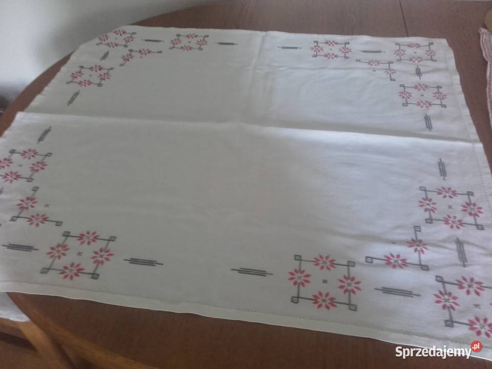 Obrus na stolik i serwetki biały Serwety i serwetki Warszawa