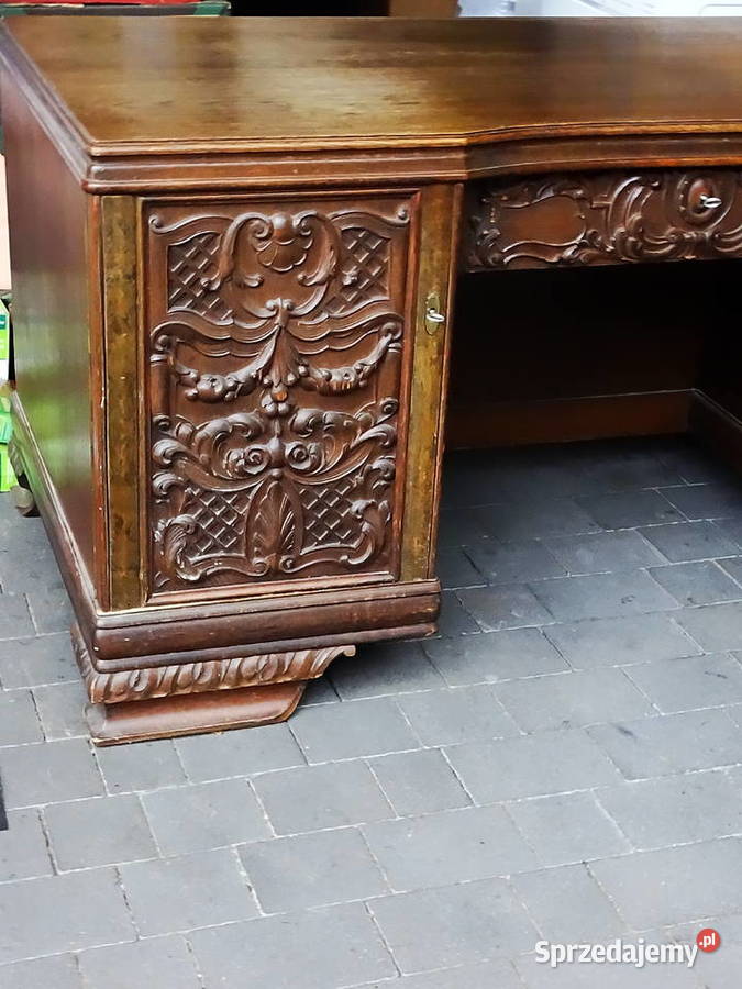 Klasyczne biurko gabinetowe RetroVintage 80cm Biurka lubelskie Biłgoraj