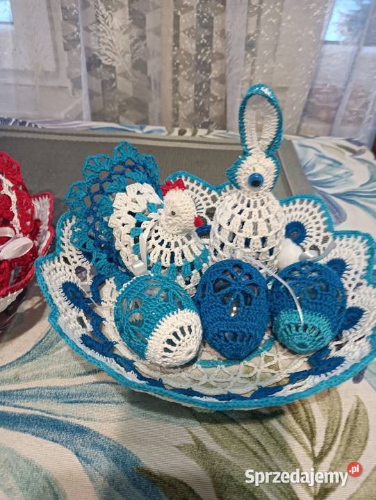 Stroik wielkanocny na szydełku