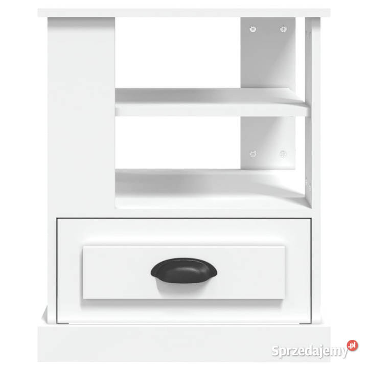 Stolik boczny biały 50x50x60 materiał mazowieckie sprzedam