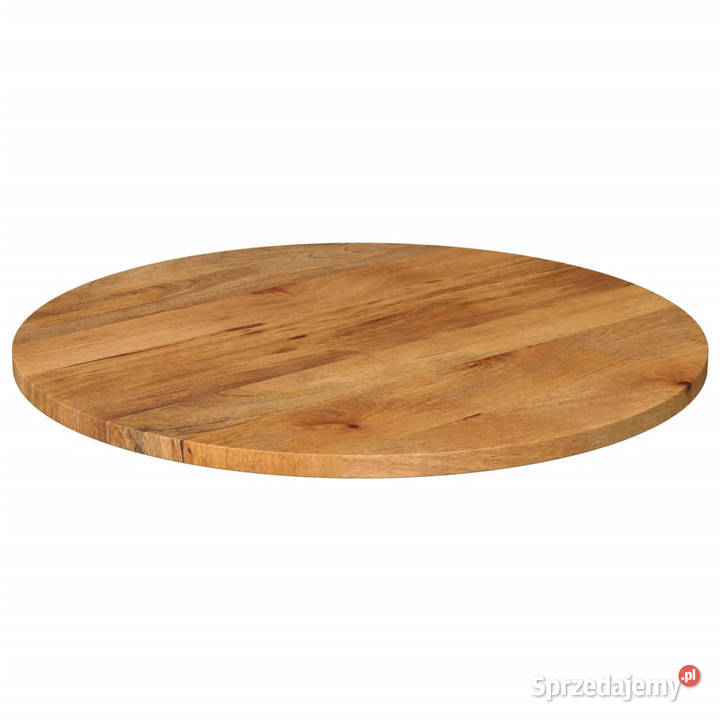 Blat stołu 70x25 okrągły lite drewno mango
