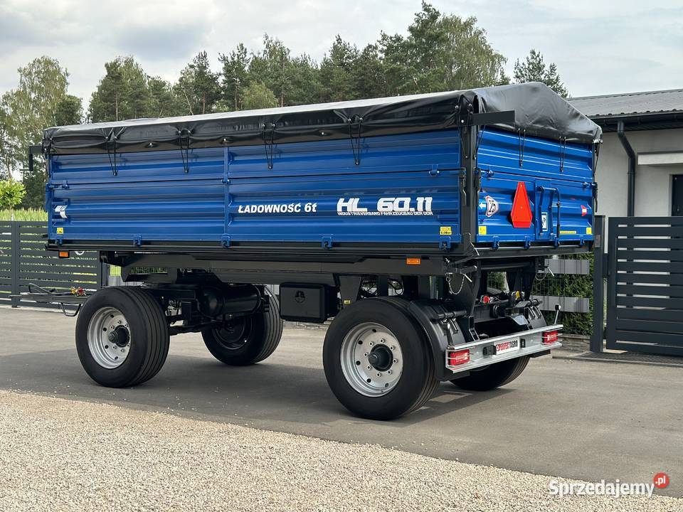 Przyczepa Rolnicza HL HW 3 Stronny Wywrot 6011 nieuszkodzony Przyczepy rolnicze łódzkie Koluszki