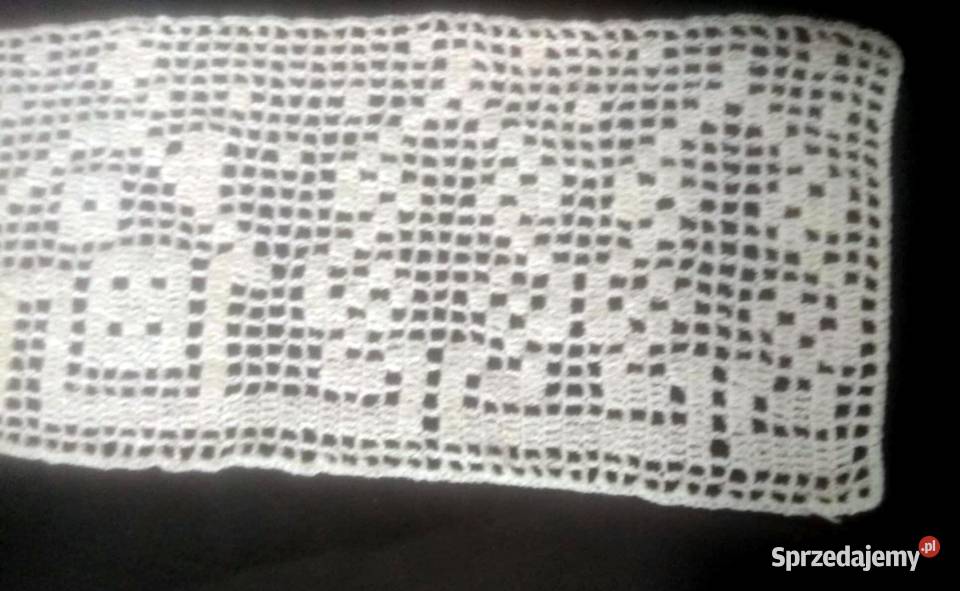 Ozdoba szydełkowa firanka choinki domek ok90 x Chojna sprzedam