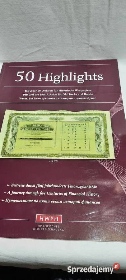 katalog aukcyjny papierów wartościowych 5059 mazowieckie Warszawa