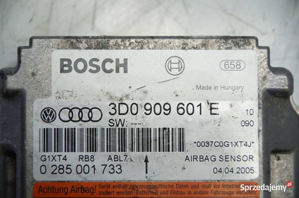 SENSOR AIRBAG PORSCHE CAYENNE S 3D0909601E Motoryzacja