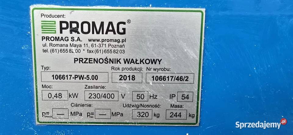 PROMOCJA podajnik rolkowy automatyczny PROMAG Wojnowice sprzedam
