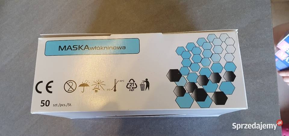 Maseczka ochronna włóknina opak 50 Kraków
