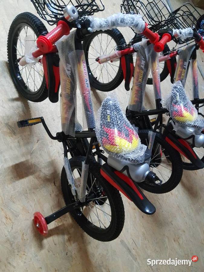 Rowerek my bike czerwono czarny 16 4 lata wielkopolskie sprzedam
