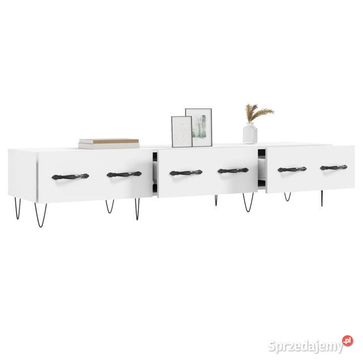 Szafka pod TV biała 150x36x30 materiał mazowieckie Warszawa