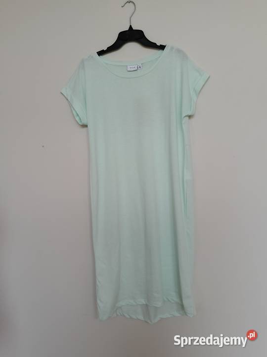 VILA Miętowa długa sukienka oversize M Gdynia