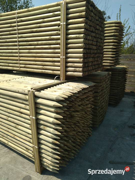 Paliki do drzewek siatki leśnej ogrodzenie Obrzeża i palisady Dom i Ogród Gniezno sprzedam