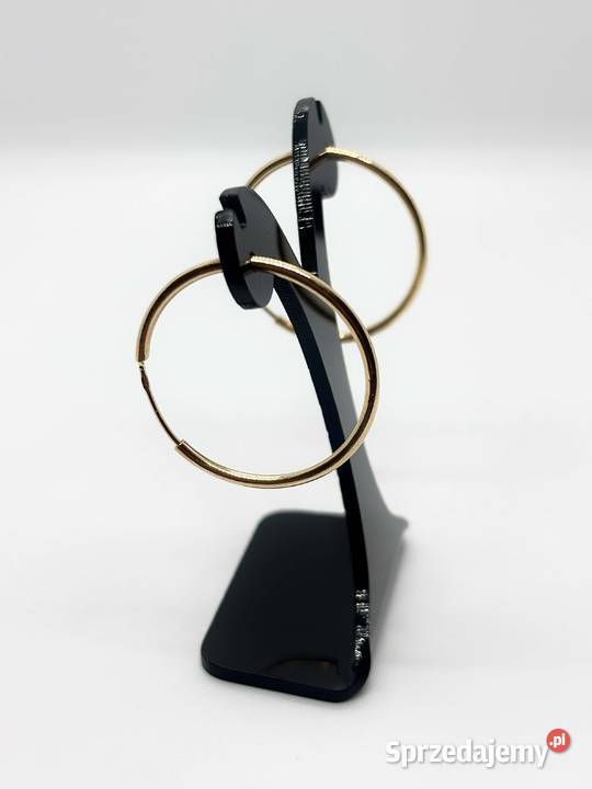 Złote kolczyki pr 585 262g Średnica 2 Kółka warmińsko-mazurskie Elbląg sprzedam