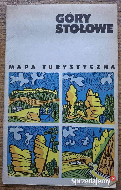 Góry Stołowe mapa turystyczna 160 000 Kraków sprzedam