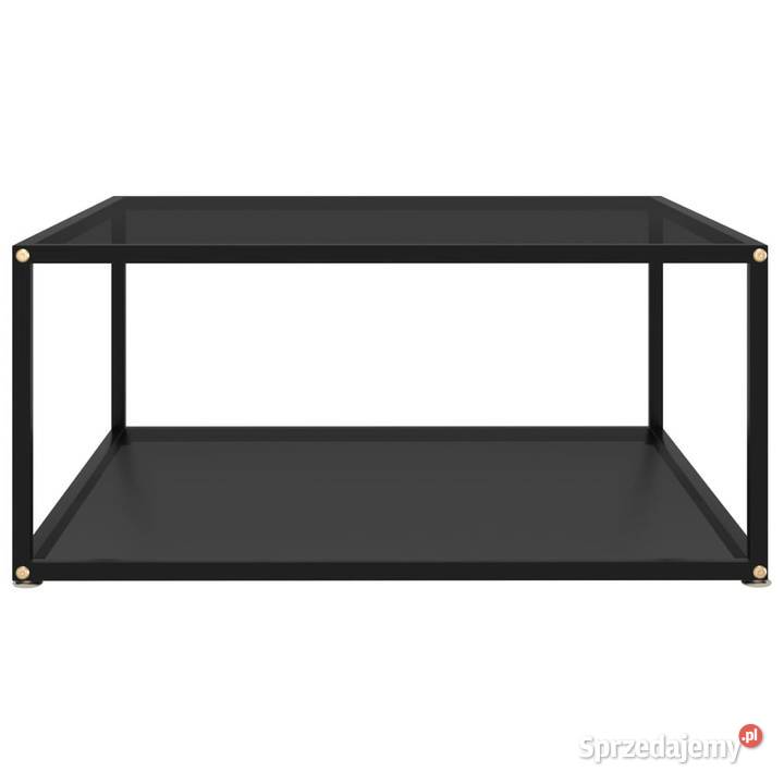 vidaXL Stolik kawowy czarny 80x80x35 szkło Stoliki kawowe i ławy mazowieckie Warszawa