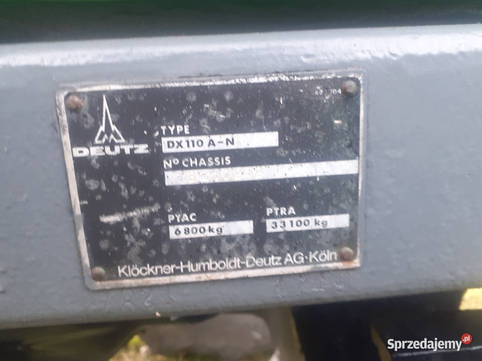 Deutz DX110 Deutz łódzkie Bugaj sprzedam