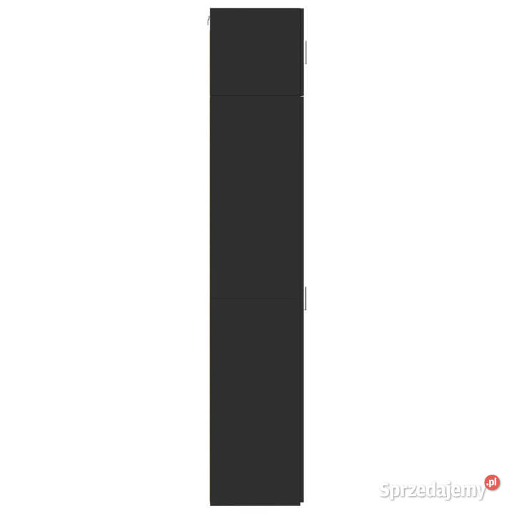 Wąska szafka czarna 45x425x225 materiał Warszawa