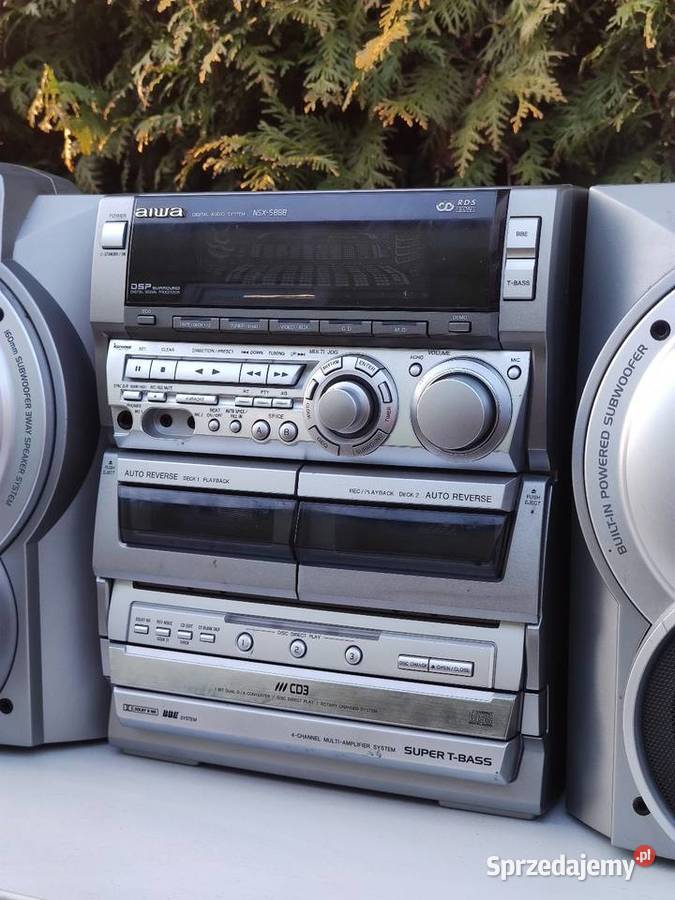 Aiwa nsxs888 wieża kolumny delfinek 3cd deck Świdwin