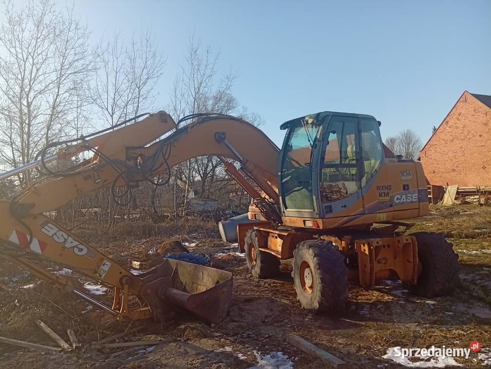 Koparka Case WX145 długie ramięmocna używana nie Syców