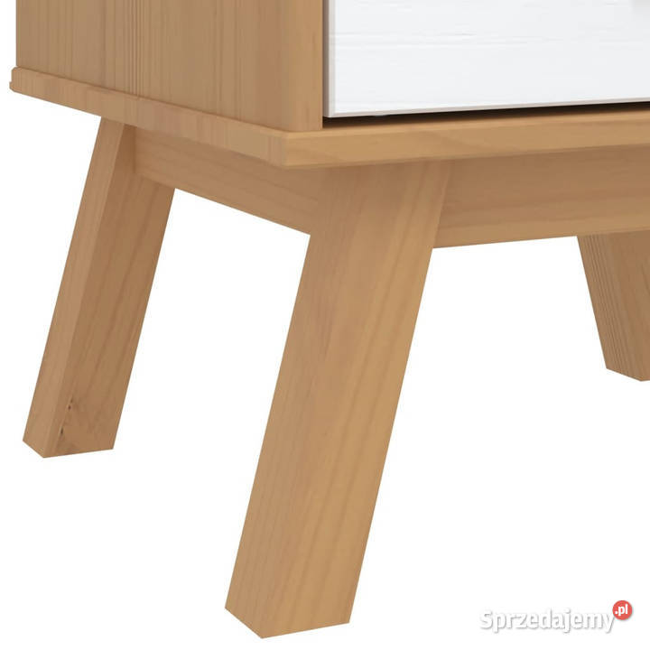 Szafka nocna OLDEN biało brązowa lite drewno sprzedam