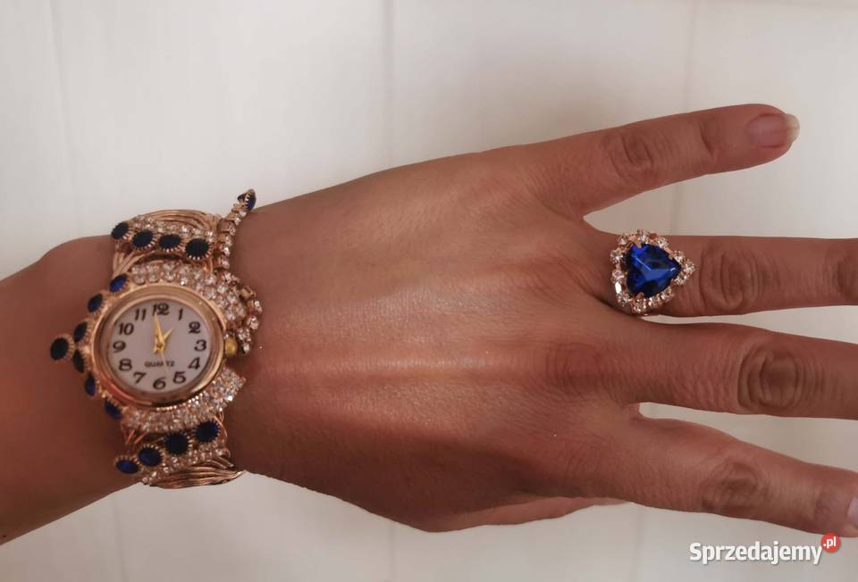 Komplet biżuterii z zegarkiem nastolatki Lędziny