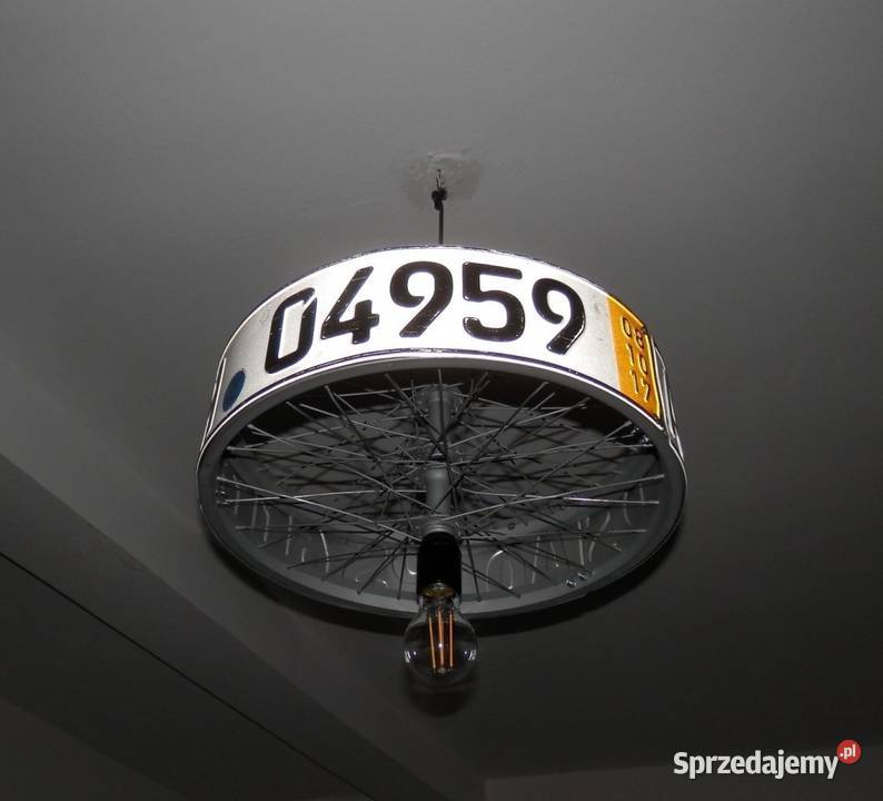 Lampa sufitowa żyrandol industrial Loft Felga zachodniopomorskie