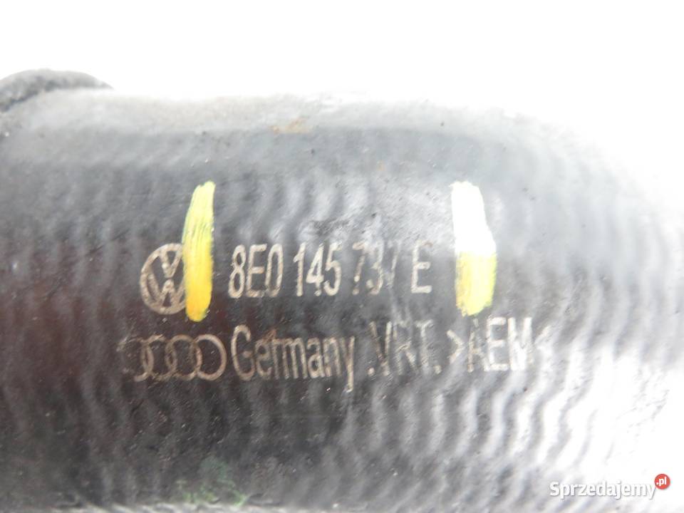 RURA INTERCOOLERA AUDI A4 B7 Avant 8E0145737E Przewody powietrza małopolskie