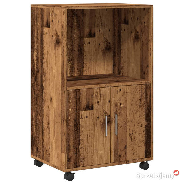 Szafka na kółkach stare drewno 55x40x91 WM853189 Warszawa