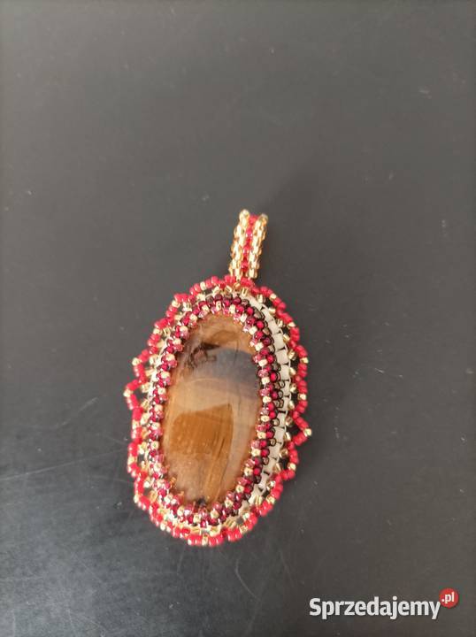 Tygrysie okowisiorek beading Częstochowa sprzedam