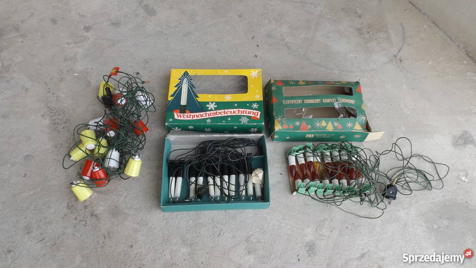 Stare lampki choinkowe z Prlu Sprawne Grodziczno sprzedam
