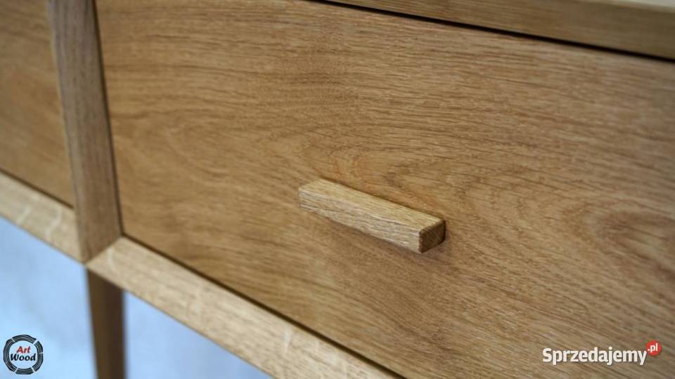 Konsola dębowa IZU z szufladami 90cm Pozostałe Nowy Sącz