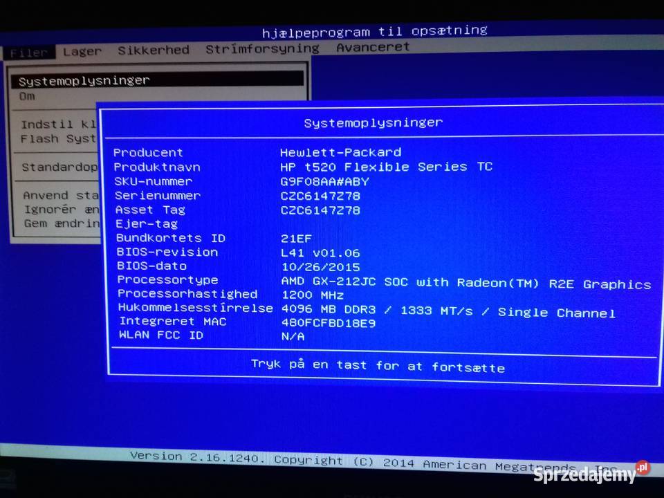 Mini PC HP t520 Flexible Series Thin Client AMD Bydgoszcz sprzedam