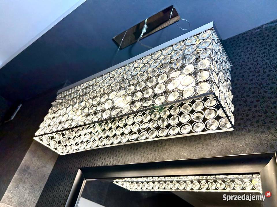 Lampa kryształowy żyrandol diament 3 w stylu Warszawa