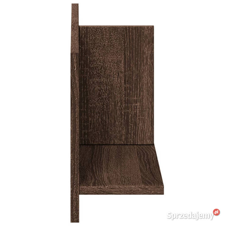 Półka ścienna 70x165x30 brązowy dąb WM854856 Warszawa