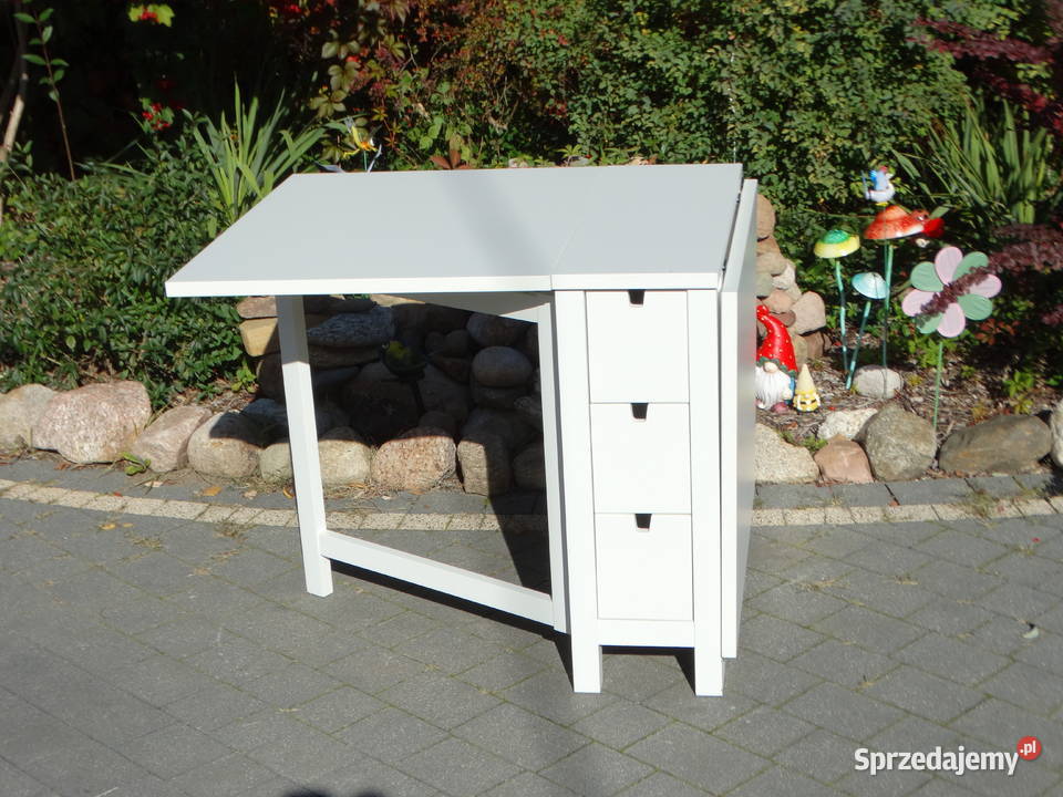 Stół składany rozkładany IKEA Norden biały z 152cm Biłgoraj