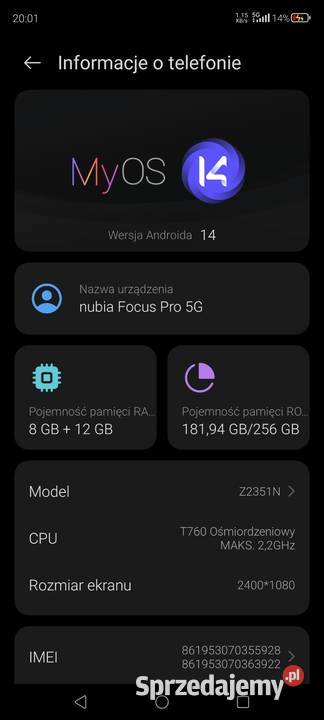 Nubua Focus Pro 5G Tarnów