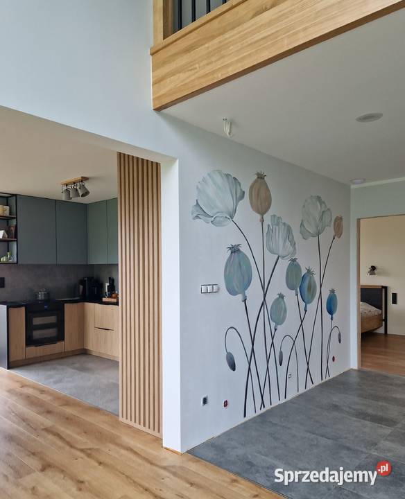 Artystyczne malowanie ścian fraffiti kwiaty Tynki dekoracyjne Tymbark sprzedam